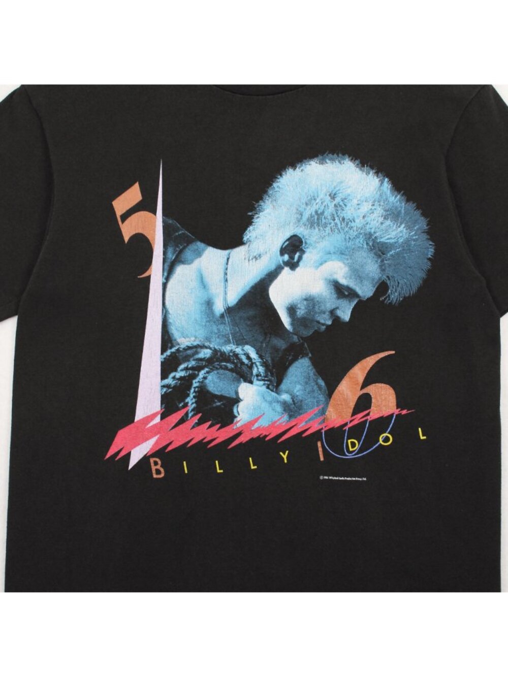 1986 Billy Idol Whiplash Smile Tour Tee L - Picture 2 of 6